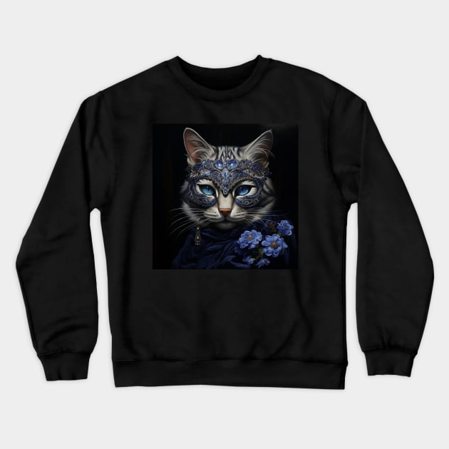 Mystic Bengal Cat Crewneck Sweatshirt by Enchanted Reverie